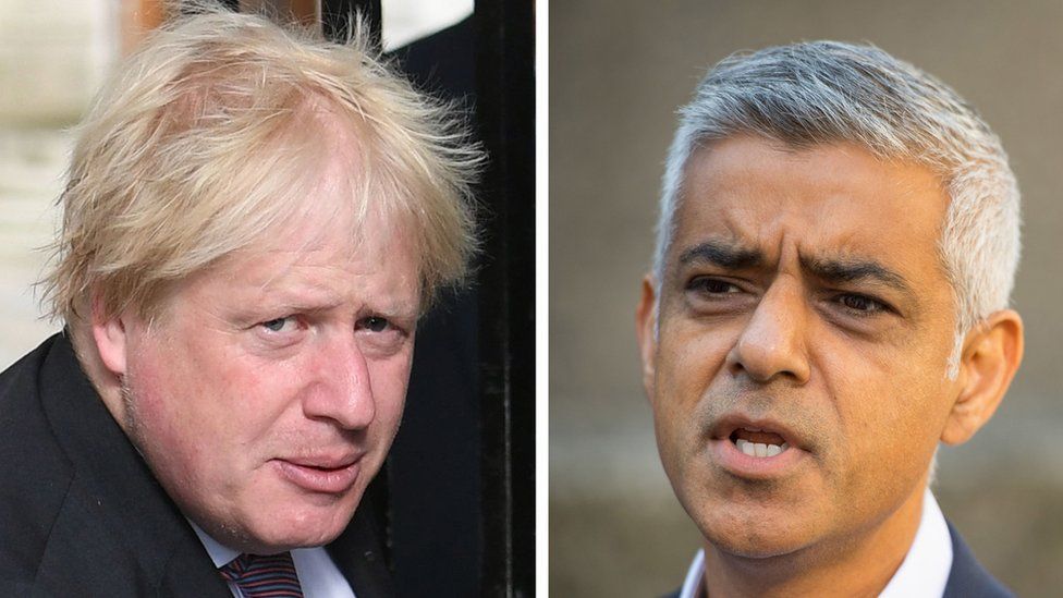 Boris Johnson and Sadiq Khan