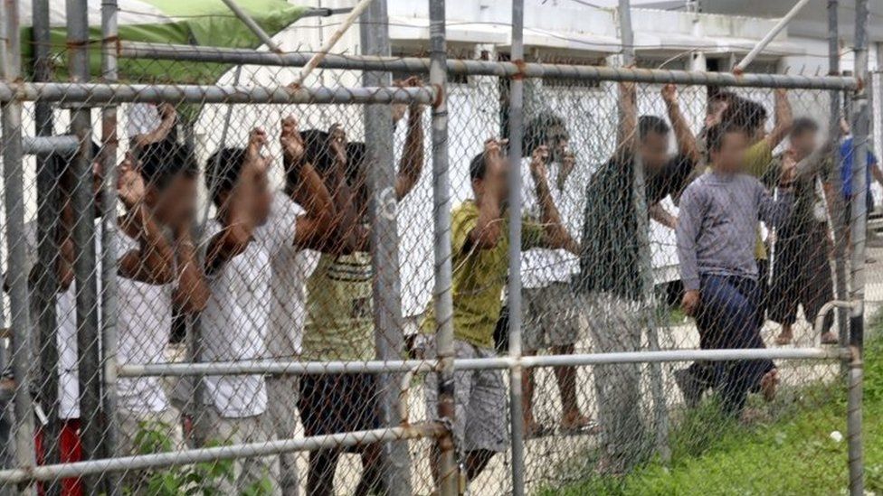 Asylum seekers at Manus Island. Photo: March 2014