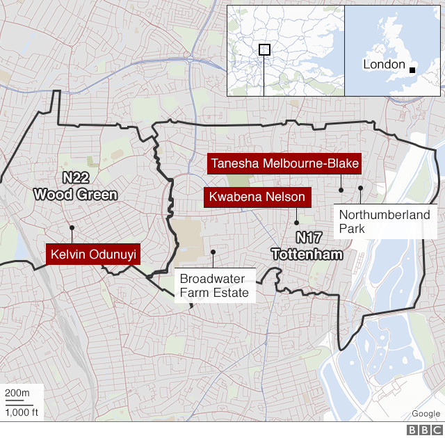 The Rapper S Track That Sparked A Wave Of Killings BBC News    111118297 London Gangs Map 640 Nc 