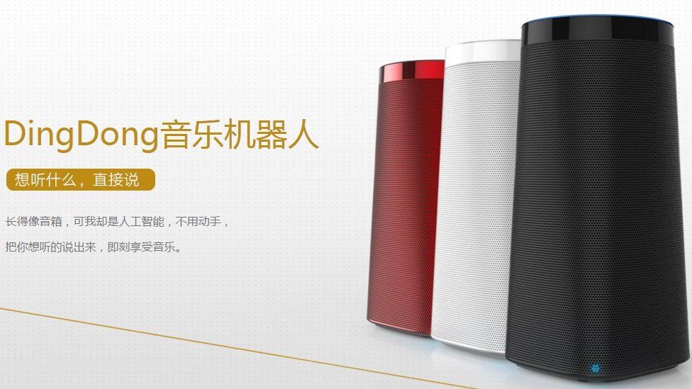 Screenshot of Beijing Linglong's website about the Dingdong device
