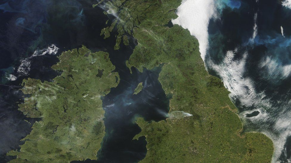 Smoke from the fire could be seen from space