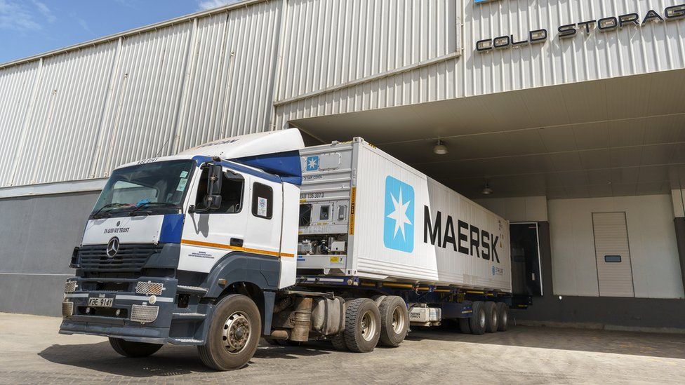 Maersk container truck