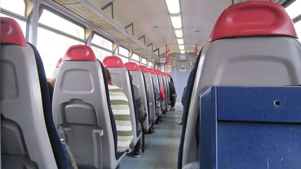 Seats on a Pacer train