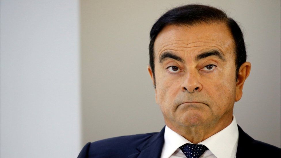 Carlos Ghosn photographed in October 2018