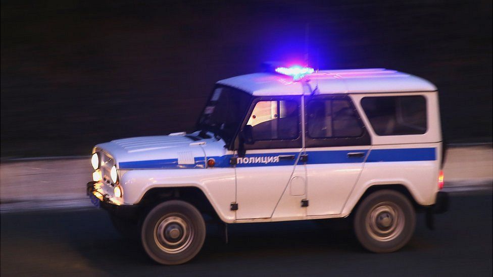 Russian police car, file pic