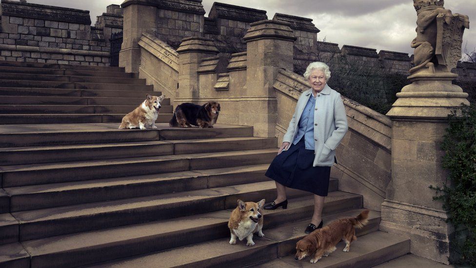 Official photo released by Buckingham Palace to mark the Queen's 90th