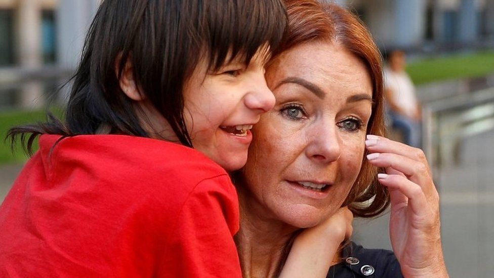 Billy Caldwell and his mother Charlotte