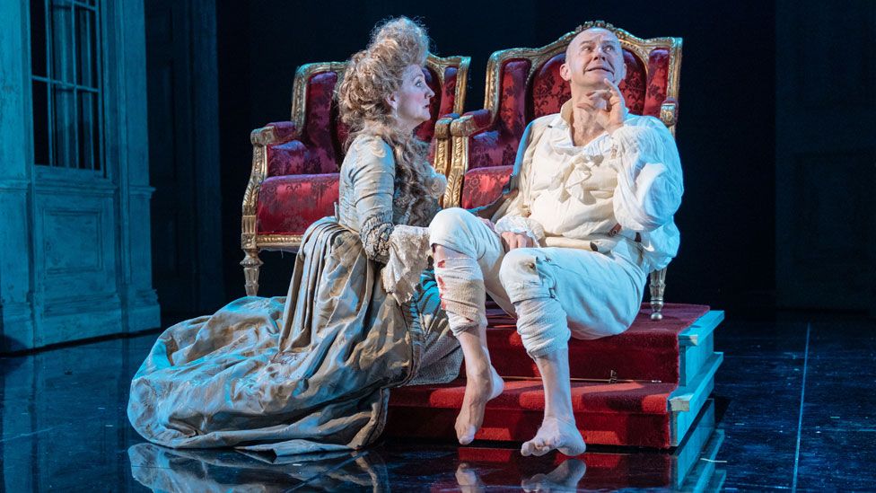Mark Gatiss with Debra Gillett in The Madness of George III