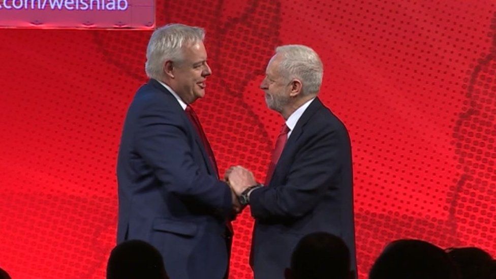 Carwyn Jones and Jeremy Corbyn