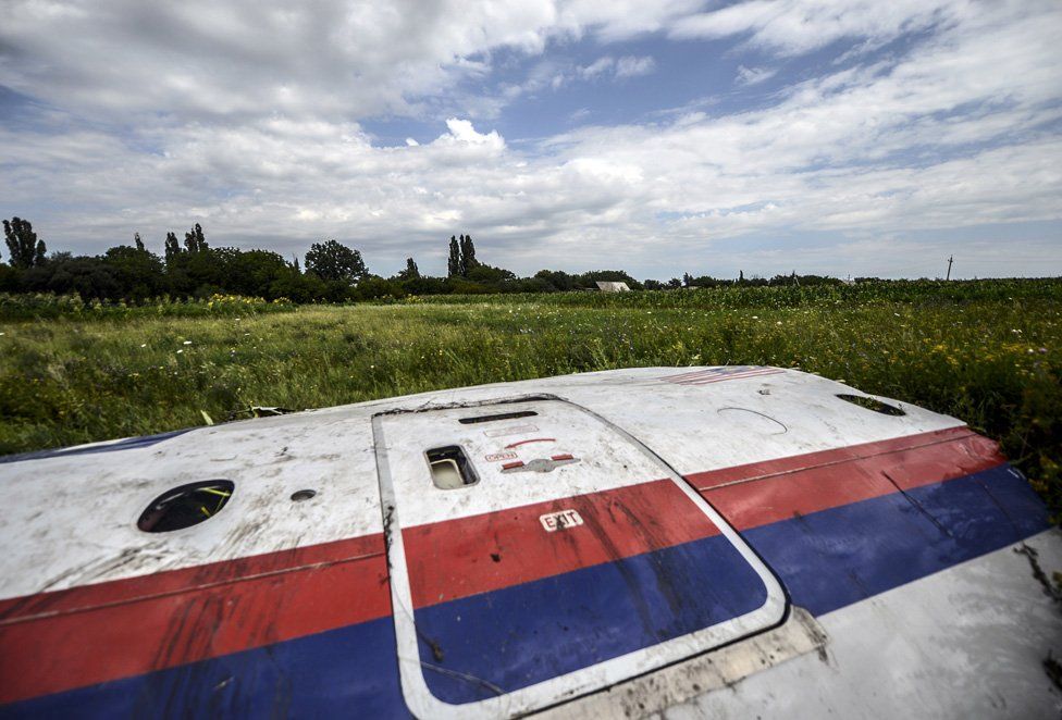 Wreckage from MH17