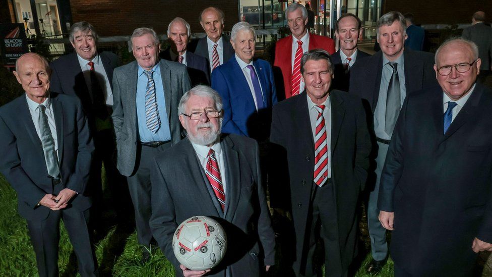 Members of the 1973 FA Cup-winning squad
