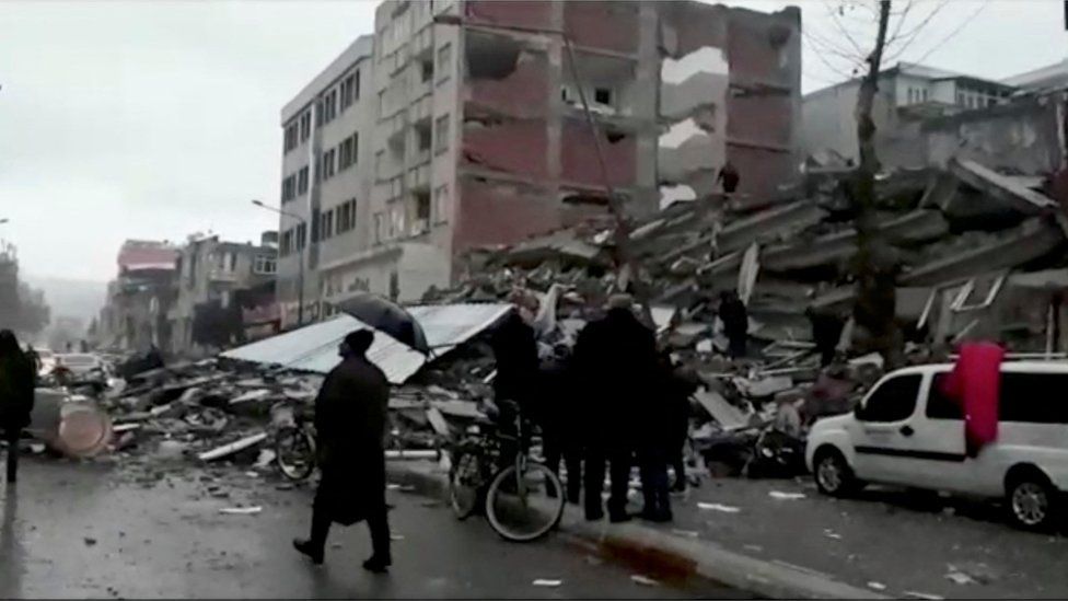 Earthquake aftermath in the city of Adiyaman, Turkey