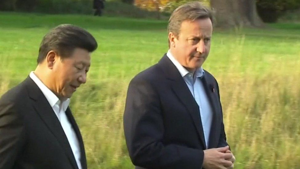 David Cameron and Xi Jinping