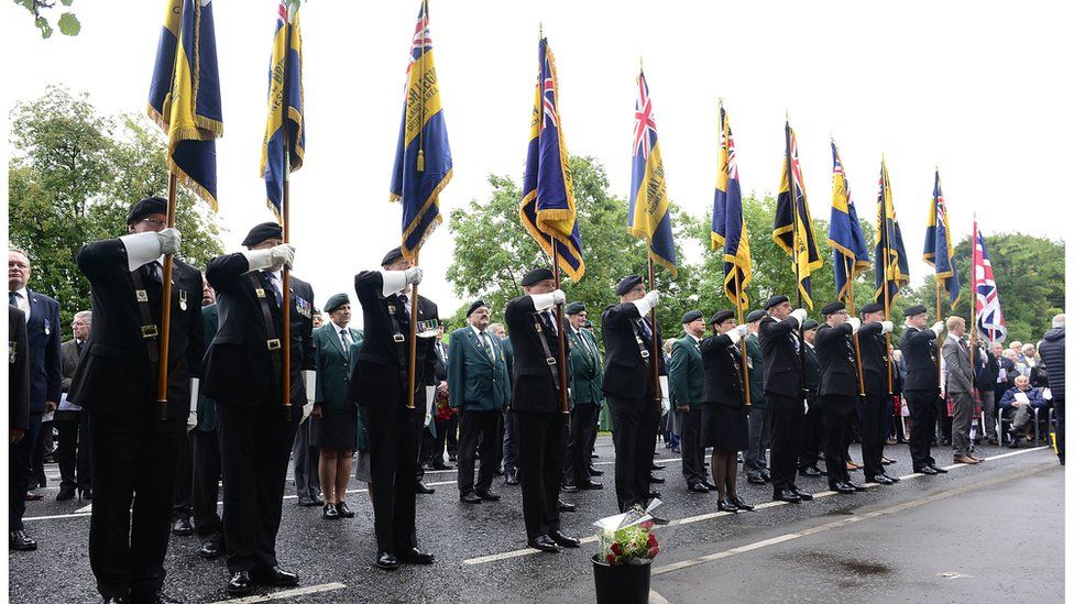 Hundreds gathered to remember the victims of the Ballygawley bus bombing