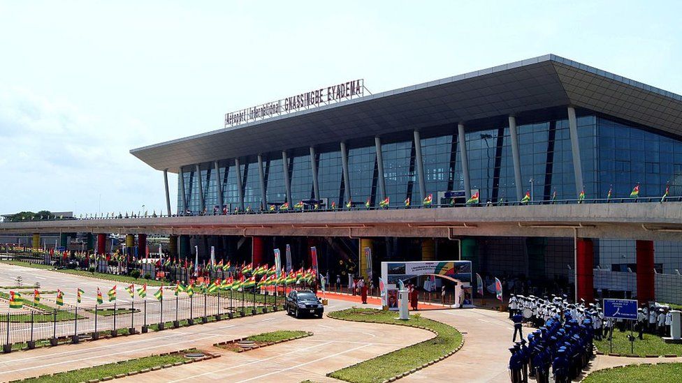 Gnassinge Eyadema International airport terminal in Lome
