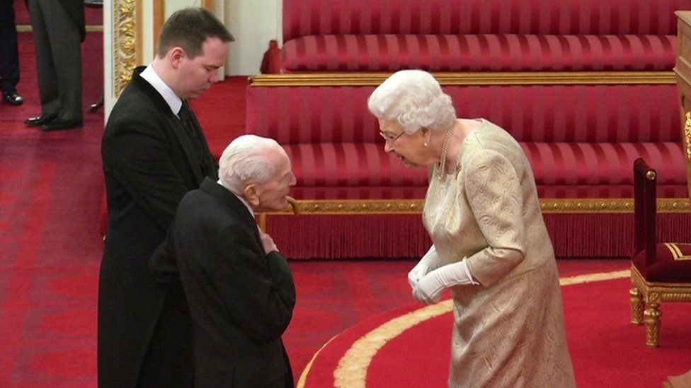 Harry Billinge and the Queen