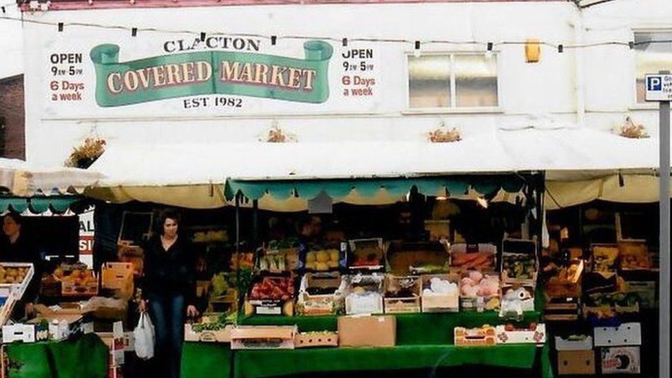 Clacton market 1985