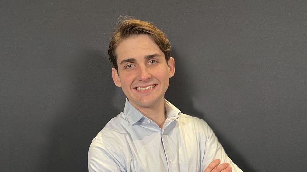 A portrait photo of Jack Sweeney smiling