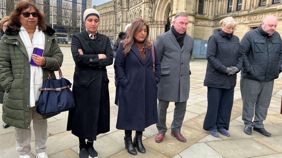 The vigil was held in Bradford city centre on Friday lunchtime