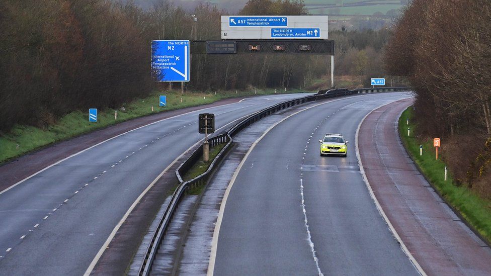 M2 motorway Woman critical after four vehicle crash BBC News