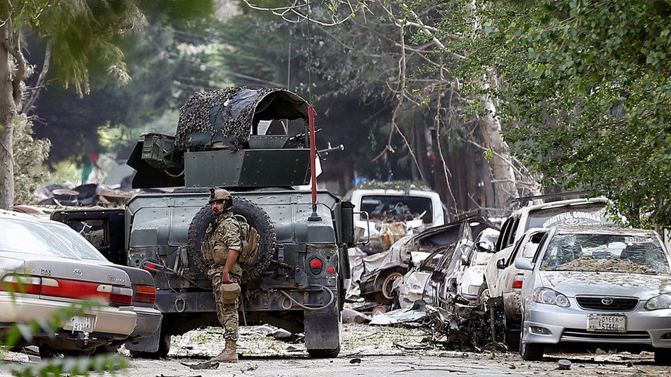 Taliban Attack Us Aid Group S Office In Kabul Bbc News