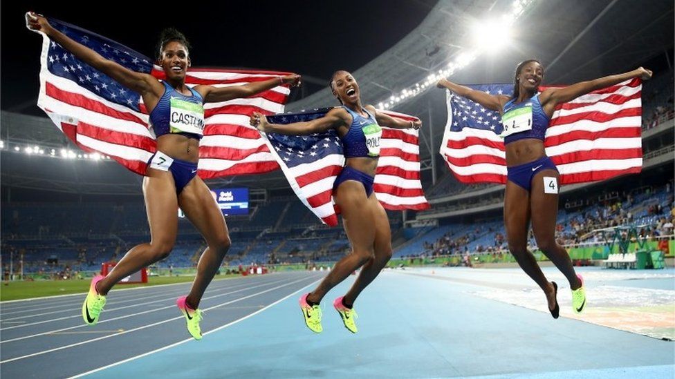 Rio Olympics 2016 Us Women Sweep Medals In 100m Hurdles Bbc News