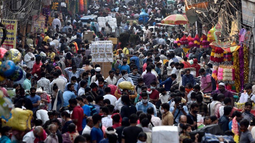 A market in Delhi