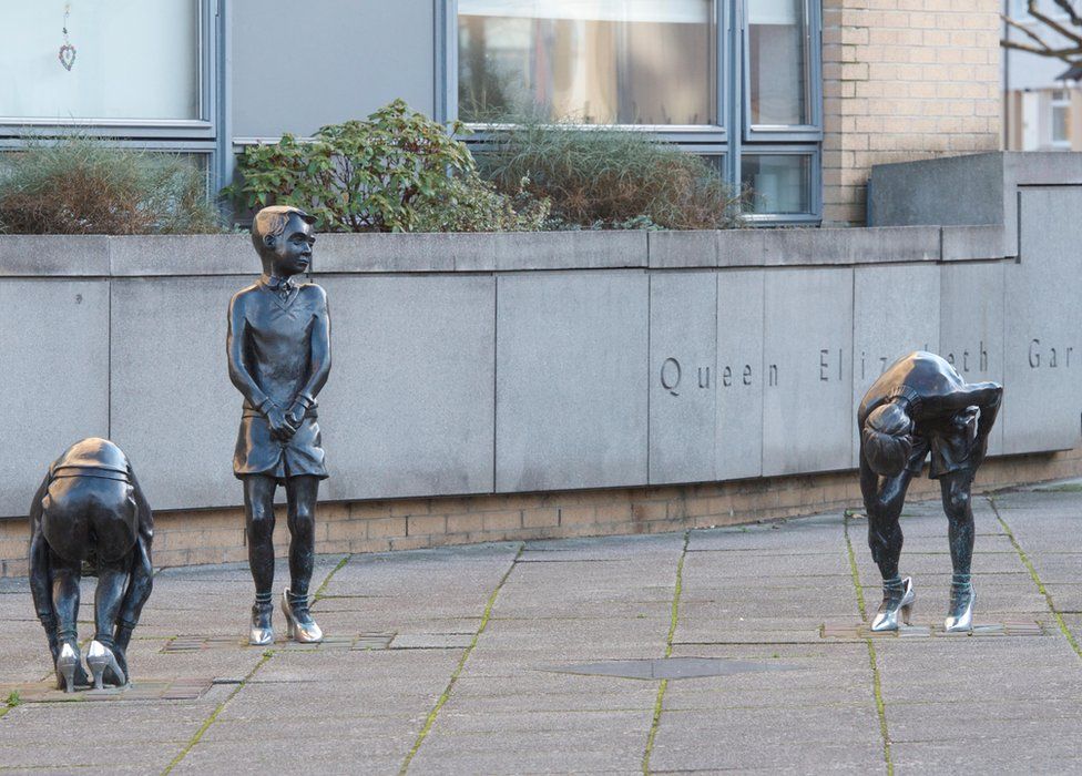 The Gorbals Boys sculpture