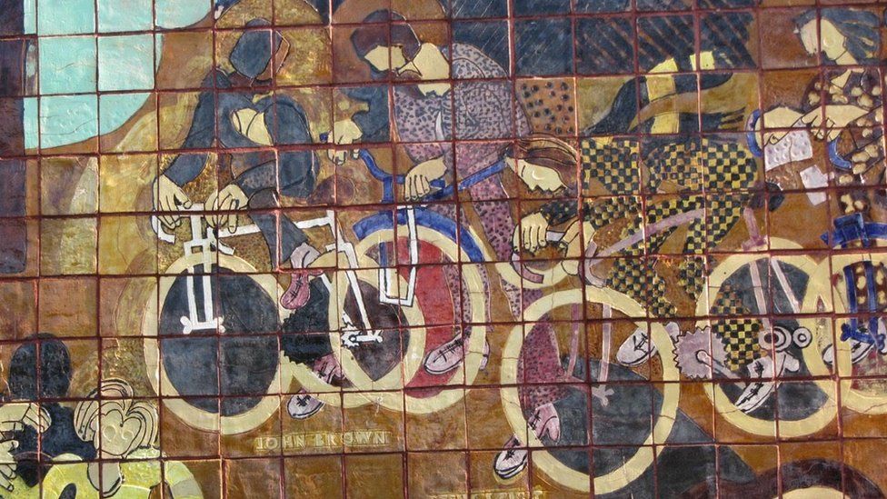 Bicycle Wall made by John Watson