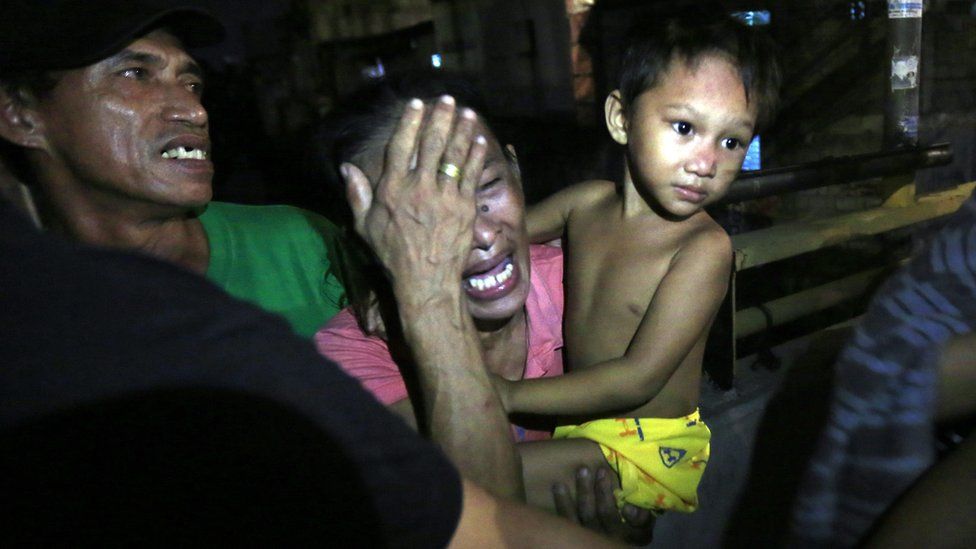 A relative of an alleged drug dealer killed in the Philippines