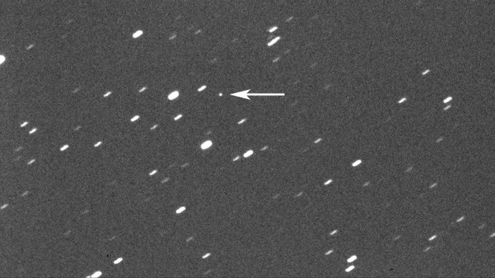 Asteroid 2025 from earth