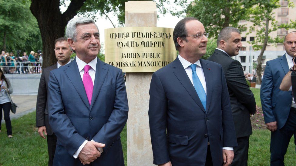 Yerevan opening of Missak Manouchian Park, 13 May 14