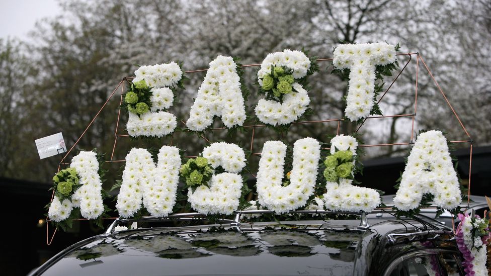 Image from Jade Goody's funeral