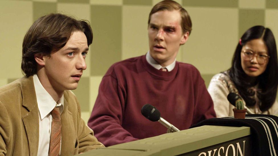 James McAvoy, Benedict Cumberbatch and Elaine Tan in the 2006 Starter For Ten film