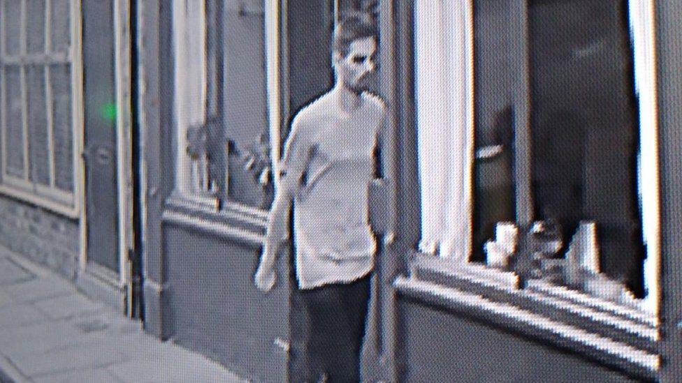 CCTV of the man police want to speak to