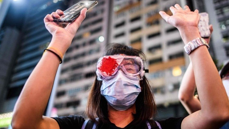 Protester, Hong Kong, June 2020