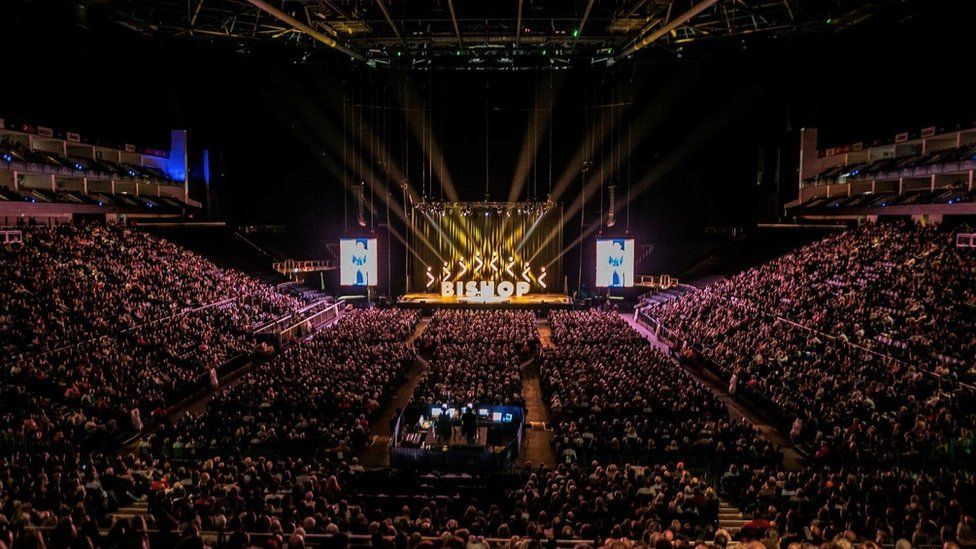 Comedy fans at the O2 Arena in London