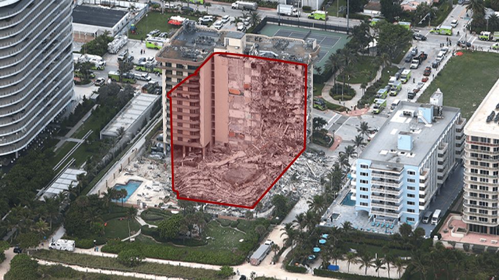 Promo image of collapsed Miami building