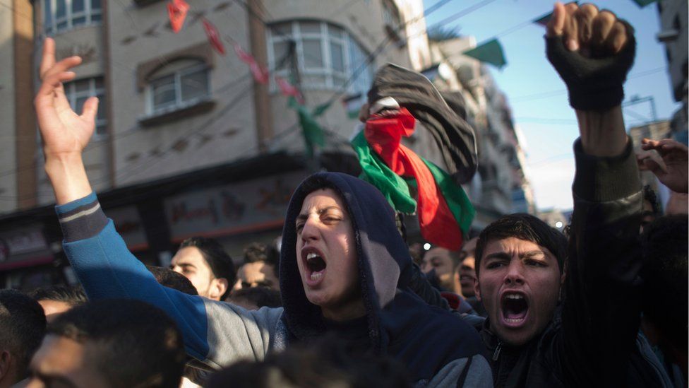 Angry Protests In Gaza Over Crippling Power Shortages Bbc News
