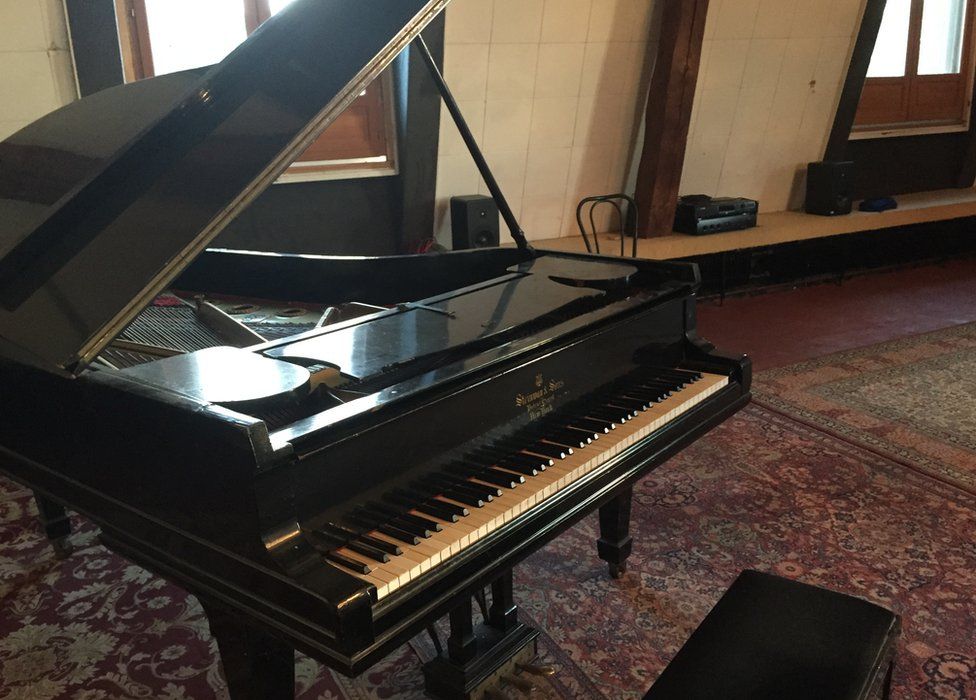 The Steinway in Honky Chateau