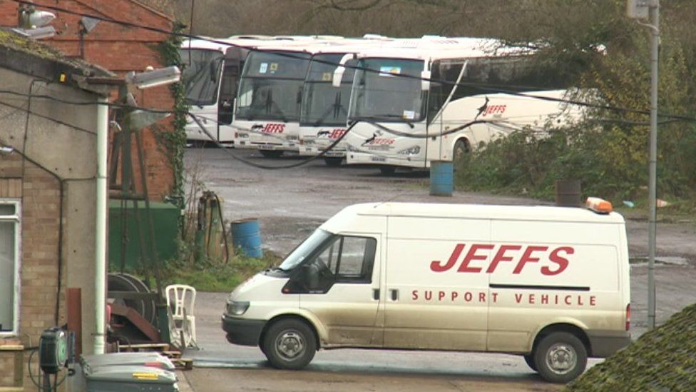 A Jeffs Travel bus