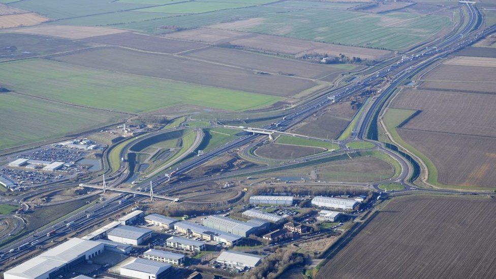 Section of the A14 in Cambridgeshire