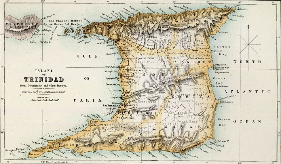 Map of Trinidad (1872)
