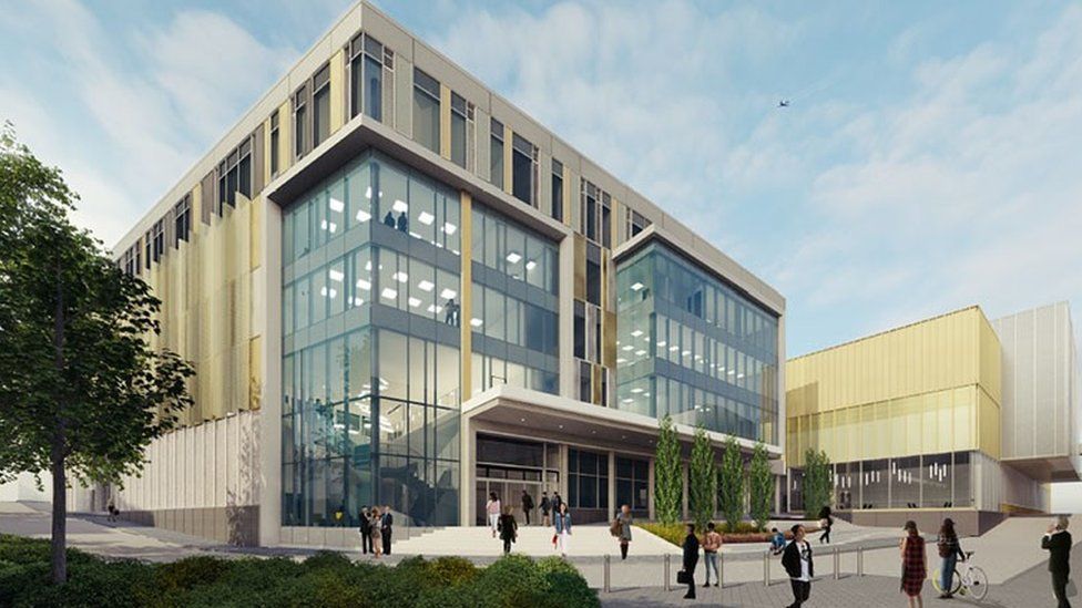 Artist's impression of the new Newcastle University building