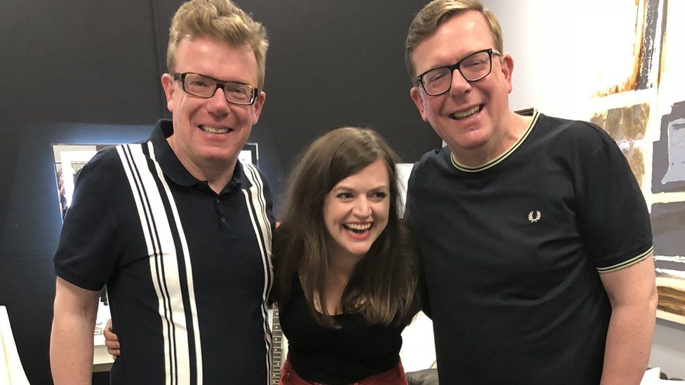 Siobhan with the Proclaimers during their tour in 2018