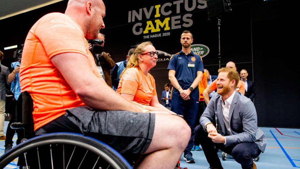 Prince Harry at an Invictus Games event