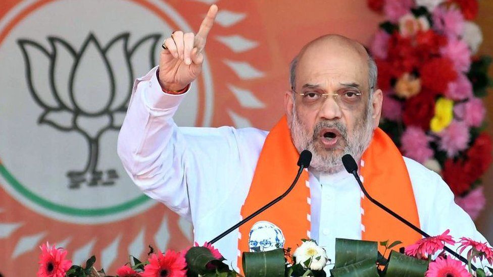 Amit Shah at rally in Patna, March 2024