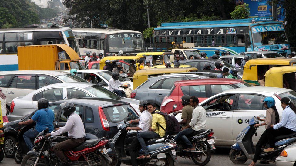 Why is Bangalore stuck in traffic jams? BBC News