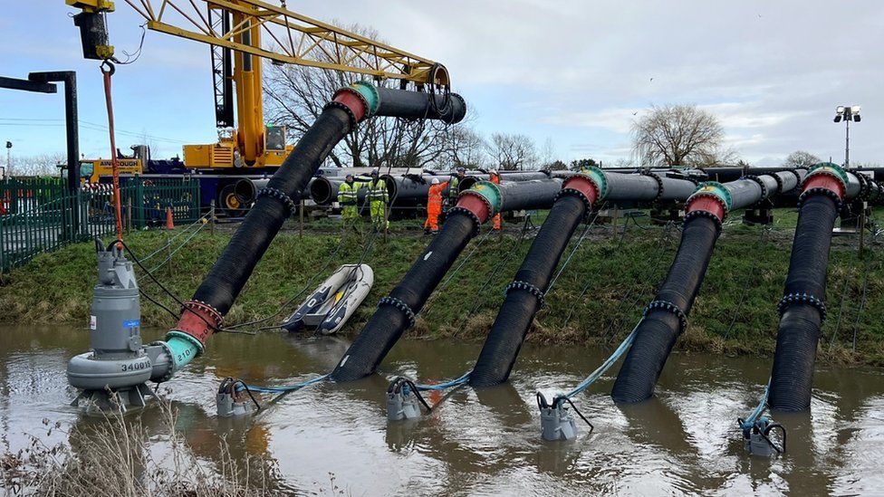 Pumps on the Somerset Levels