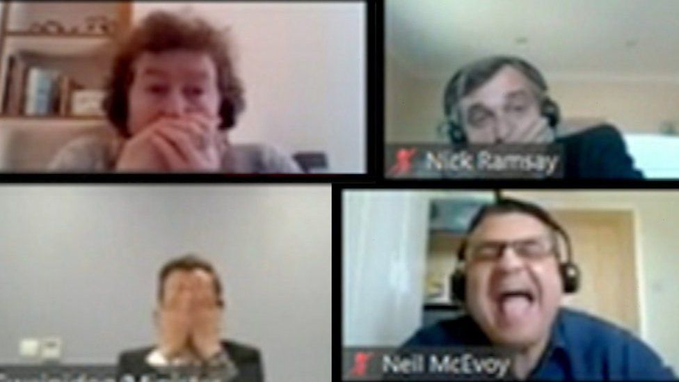 Reactions to the Welsh health minister swearing during a virtual meeting
